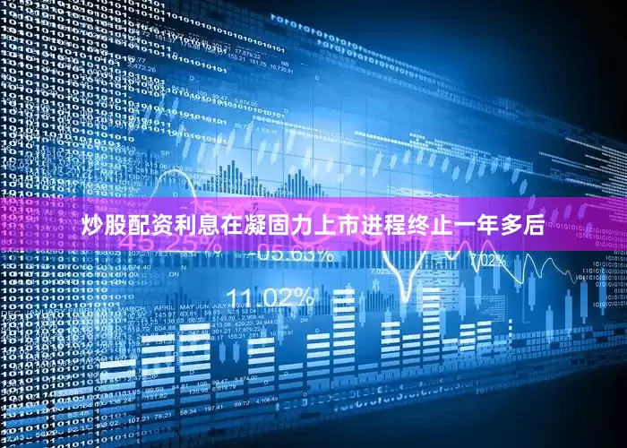 炒股配资利息在凝固力上市进程终止一年多后